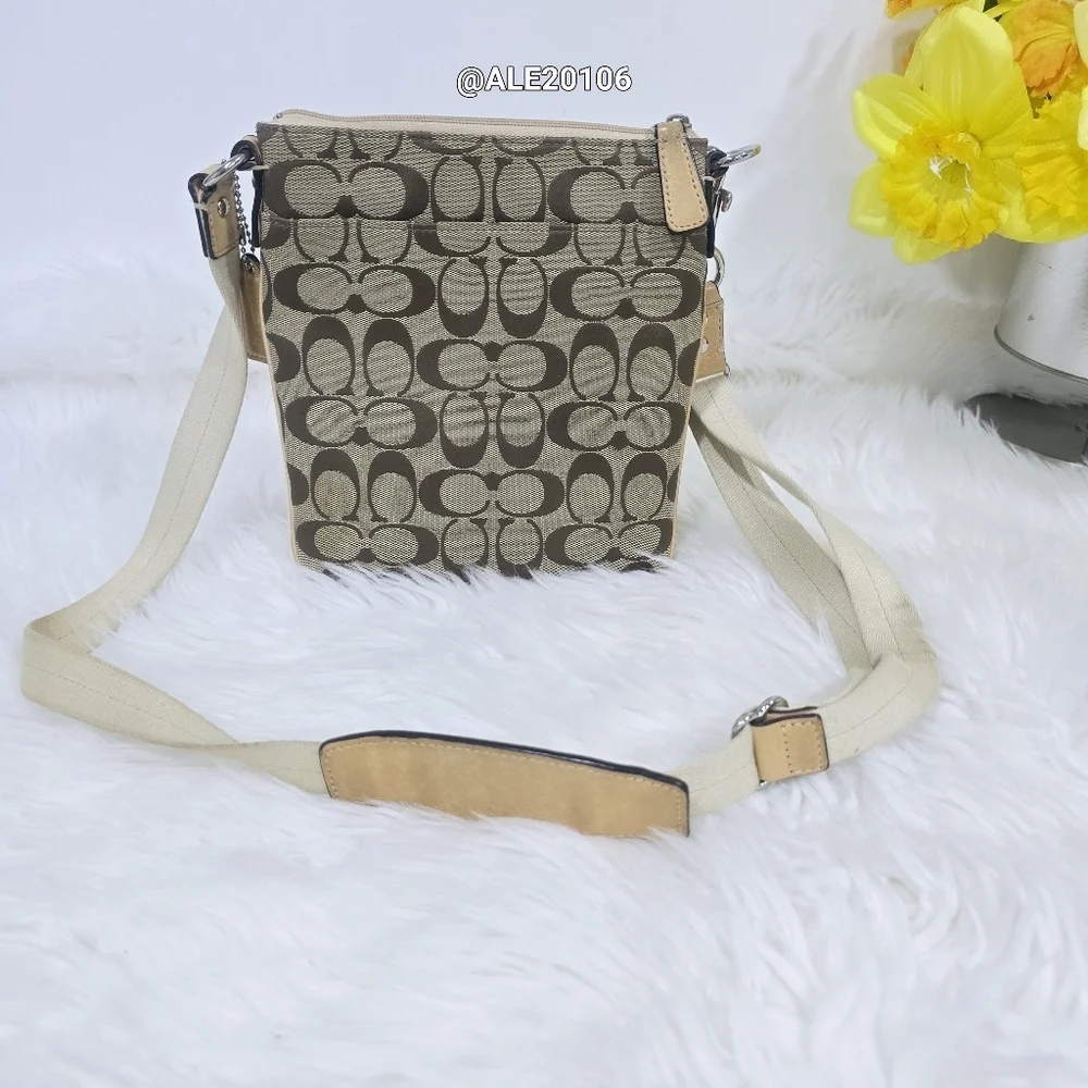 Coach Signature Stripe Crossbody Bag - Picture 3 of 14